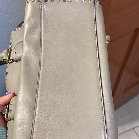 Rebecca Minkoff gray leather studded purse - Picture 10 of 16